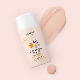 Купить Babe Laboratorios Cонцезахисний суперфлюїд ВВ SPF 50 з тонувальним ефектом в Украине