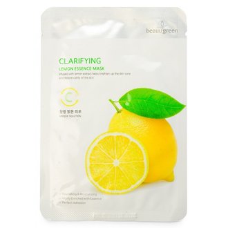 Купить Маска тканинна з лимоном BEAUUGREEN PREMIUM LEMON ESSENCE MASK 23 МЛ в Украине