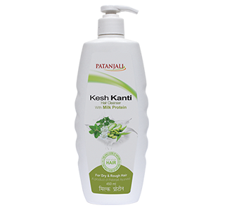 Купить Patanjali Kesh Kanti Milk Protein Hair Cleanser Шампунь Кеш канті Молочні протеїни 450мл в Украине