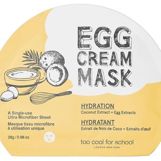 Купить Too Cool For School Egg Cream Mask Hydration Зволожувальна тканинна маска для обличчя з яєчним екстрактом в Украине