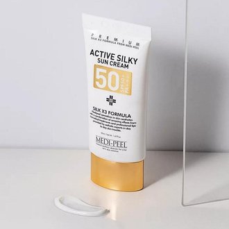 Купить СОНЦЕЗАХИСНИЙ КРЕМ ACTIVE SILKY SUN CREAM SPF50+ MEDI-PEEL в Украине