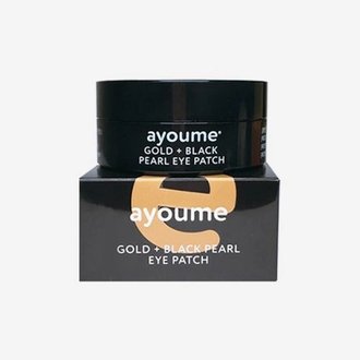 Купить Ayoume Gold + Black Pearl Eye Patch Патчі під очі з золотом і чорними перлами в Украине