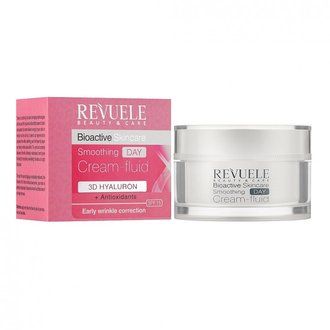 Купить Revuele Bioactive Skincare 3D Hyaluron Smoothing Day Cream-Fluid Антивіковий денний крем-флюїд для обличчя в Украине