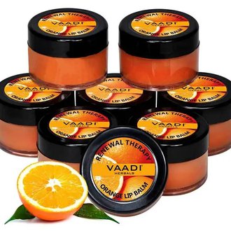 Купить Бальзам для губ з апельсином Vaadi Herbals Orange lip Balm в Украине