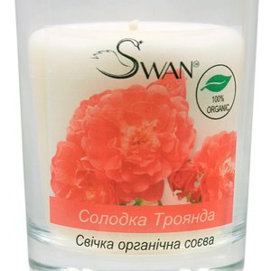Купить Органічна соєва свічка "Солодка Троянда"(200г) в Украине