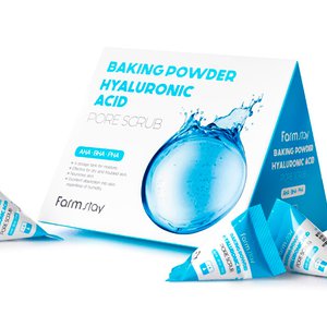 Купить FarmStay Hyaluronic Acid Baking Powder Pore Scrub Скраб для обличчя із содою та гіалуроновою кислотою в Украине