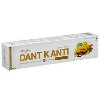 Купить Patanjali Dant Kanti Advanced Toothpaste Зубна паста Дант Канті Адвансед 200 г(100г+100г) в Украине