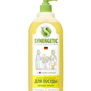Купить SYNERGETIC Гель для мытья посуды «Сочный лимон» 1л в Украине