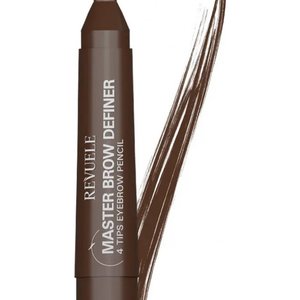 Купить Revuele 4 Tips Eyebrow Pencil Маркер для брів з ефектом мікроблейдингу Коричневий в Украине