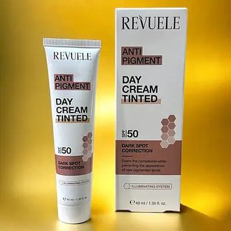 Купить Revuele Anti Pigment Cream Денний крем для обличчя проти пігментації з SPF 50 в Украине