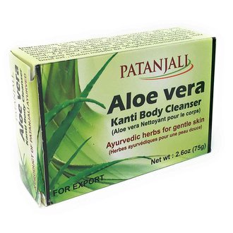 Купить Patanjali Aloe Vera Kanti Body Cleanser Мило зволожуюче з алое вера 75 г в Украине