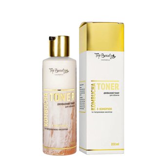 Купить Top Beauty Тонер для обличчя зволожуючий двофазний з комбучею в Украине