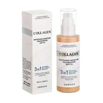 Купить Enough 3in1 Collagen Whitening Moisture Foundation SPF 15 Тональний крем 3в1 з колагеном тон 13 в Украине