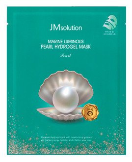 Купить JMsolution Marine Luminous Pearl Hydrogel Mask Pearl Гідрогелева маска з екстрактом перлів в Украине
