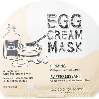 Купить Too Cool For School Egg Cream Mask Firming Тканинна яєчна маска для обличчя в Украине