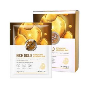 Купить Тканинна маска для обличчя МАТОЧНЕ МОЛОЧКО Rich Gold Intensive Pro Nourishing Mask, ENOUGH в Украине