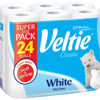 Купить Туалетная бумага Veltie белая в Украине