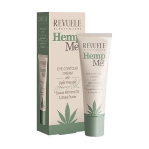 Купить Revuele Hemp Me! Eye Contour Cream With Cold Pressed Hemp Oil Крем для контуру очей з конопляною олією в Украине