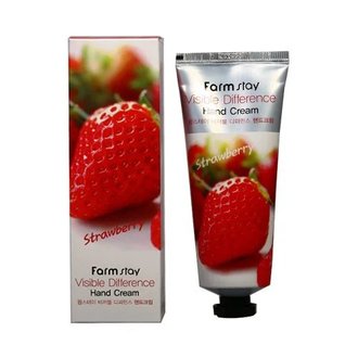 Купить Крем для рук, з екстрактом полуниці FarmStay Visible Difference Hand Cream Strawberry в Украине