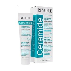 Купить Revuele Ceramide Anti-Blemish Night Face Gel For Acne-Prone Skin Нічний гель для схильної до акне шкіри обличчя в Украине