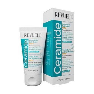 Купить Revuele Ceramide Anti-Blemish Daily Face Cream For Acne-Prone Skin Денний крем проти пігментних плям SPF50 в Украине