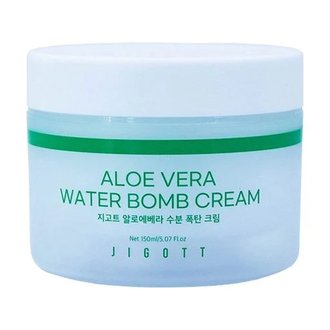 Купить Jigott Aloe Vera Water Bomb Cream Заспокійливий крем з екстрактом алое в Украине
