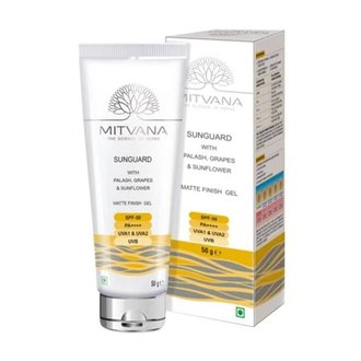Купить СОНЦЕЗАХИСНИЙ ГЕЛЬ ДЛЯ ОБЛИЧЧЯ SUNGUARD SPF 50 MATTE FINISH GEL, MITVANA в Украине