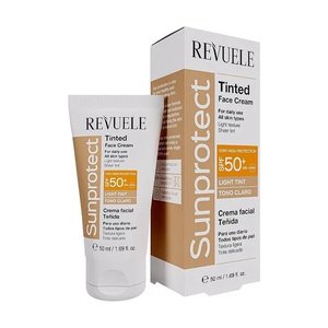 Купить Revuele Sunprotect Tinted Face Cream SPF50+ Крем для обличчя тонуючий в Украине