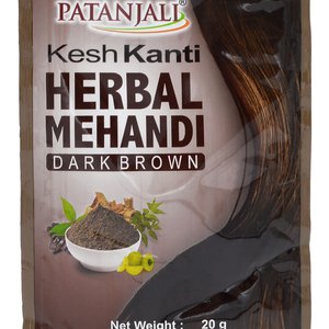 Купить PATANJALI KESH KANTI HERBAL MEHANDI (DARK BROWN) Хна для волосся темно-коричнева в Украине