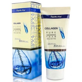 Купить Пінка для вмивання з колагеном FARMSTAY COLLAGEN PURE CLEANSING FOAM 180 МЛ в Украине