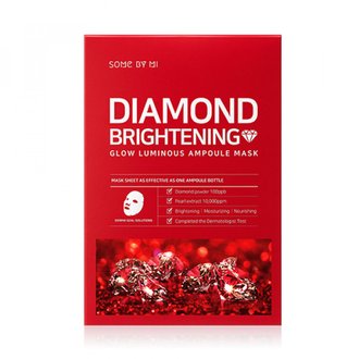 Купить Some By Mi Diamond Brightening Calming Glow Luminous Ampoule Mask Освітлювальна ампульна маска з алмазною пудрою в Украине