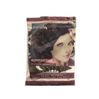 Купить Jharna Хна для волосся "Індійська", коричнева в Украине