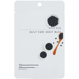 Купить Тканинна маска для обличчя з екстрактом чорних бобів Eunyul Black Bean Daily Care Sheet Mask в Украине