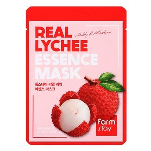 Купить FarmStay Real Lychee Essence Mask Тканинна маска для обличчя з екстрактом лічі в Украине