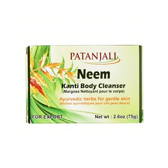 Купить Patanjali Neem Kanti Body Cleanser Мило антибактеріальне з Німом 75 г в Украине