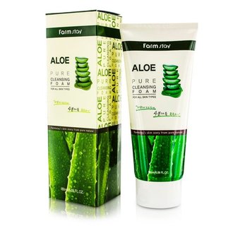 Купить Пінка для вмивання з алое FARMSTAY ALOE PURE CLEANSING FOAM 180 МЛ в Украине