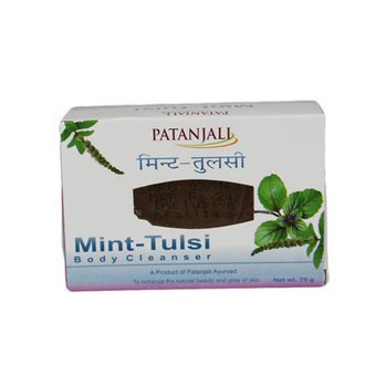 Купить Patanjali Mint Tulsi Body Cleanser Мило М'ята і Тулсі в Украине