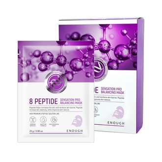 Купить Тканинна маска для обличчя з пептидами Enough 8 peptide sensation pro balancing mask в Украине