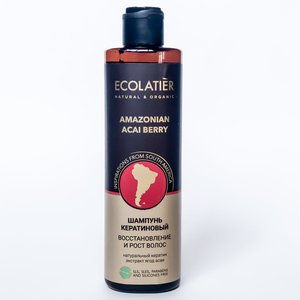 Купить Кератиновий шампунь для волосся "Амазонська ягода асаї" Ecolatier в Украине
