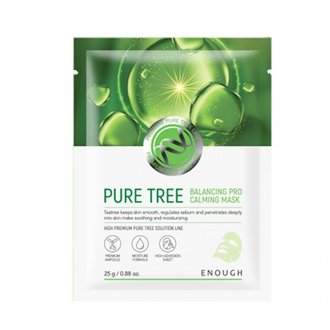 Купить Тканинна маска для обличчя з чайним деревом Enough Pure tree balancing pro calming mask в Украине