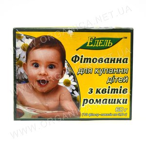Купить ЕДЕЛЬ Фітованна для купання дітей з квітів ромашки в Украине