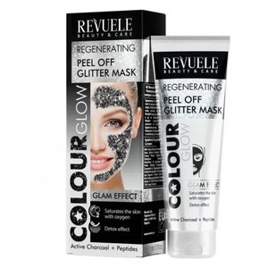 Купить Revuele Color Glow Glitter Mask Pell-Off Regenerating Маска-плівка для обличчя "Відновлювальна" в Украине