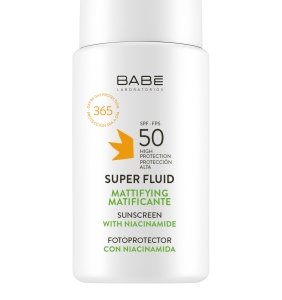 Купить Babe Laboratorios Super Fluid SPF 50 Сонцезахисний матуючий суперфлюїд SPF 50 з ніацинамідом в Украине