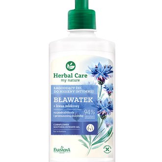 Купить Herbal Care Cornflower заспокійливий гель для інтимної гігієни для чутливої та подразненої шкіри в Украине