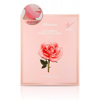 Купить JMsolution Glow Luminous Flower Lift-Up V Mask Rose Маска для підтяжки контуру обличчя в Украине