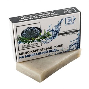Купить Мило Натуральне "на мінеральній воді" з лікувальним брудом КАРПАТ в Украине