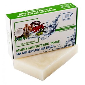 Купить Мило Натуральне "на мінеральній воді" гіпоалергенне 50г в Украине