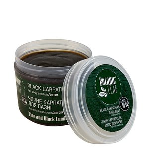 Купить Botanic Leaf Pine and Black Cumin Oil Мило карпатське, чорне для лазні в Украине