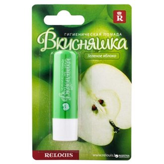 Купить Гігієнічна помада " Смакота. Зелене яблуко " Relouis в Украине