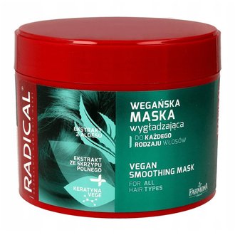 Купить Розгладжуюча маска для волосся з глянцевим ефектом Farmona Radical Vegan Smoothing Hair Mask в Украине